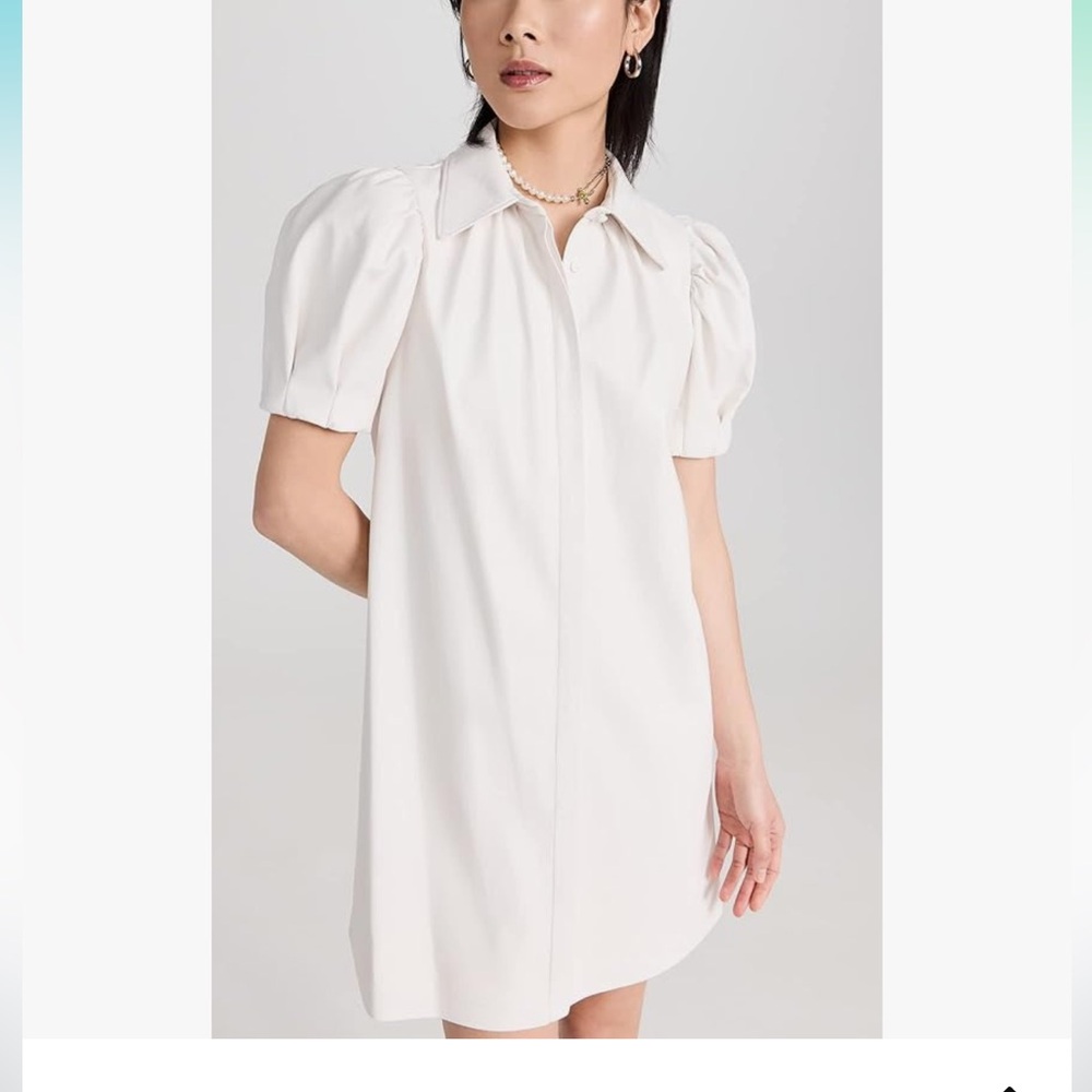 alice +‎ olivia Women's Jem Vegan Leather Dress size medium